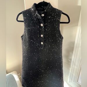 Zara black sequin short dress